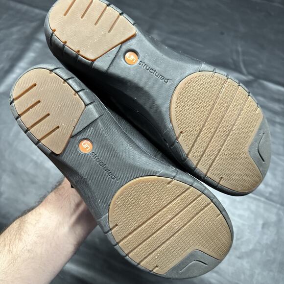 CLARKS UnStructured Shoes 7.5M Women’s Parody Mary Jane Flats Black Leather - 70 - Picture 5 of 11